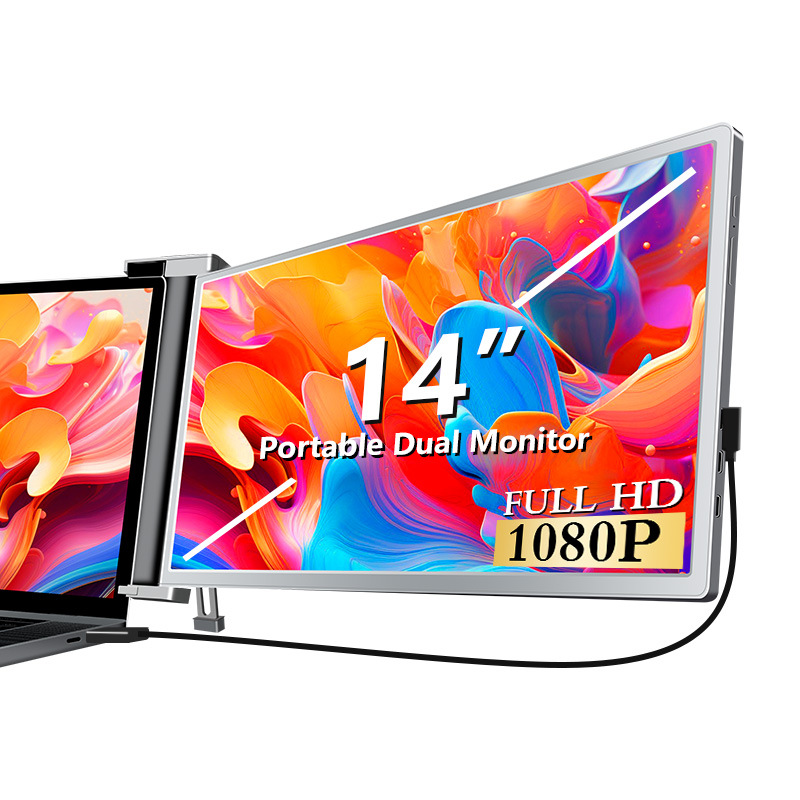 Monitor portátil de pantalla única/doble/triple, pantalla portátil secundaria para laptop