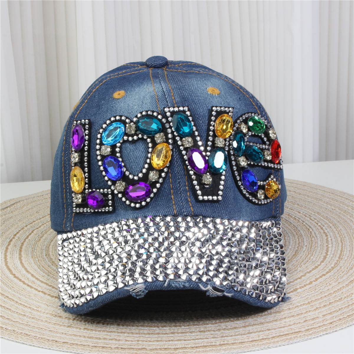 147g Weight Baseball Cap Hats Type Daily, Street Occasion Denim Material Letter, Usa, Butterfly Pattern All Seasons Season Unisex Gender Simple Style, Classic Style Style Curved Eaves Rim Unisex Simple Style Classic Style Letter Usa Butterfly Curved Eaves Baseball Cap 12