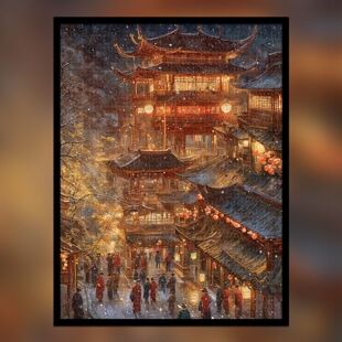 ѩ���Ľ�ƴ�D1000Ƭ�����L�����˃�ͯ�������diy�ֹ����y��