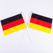 【跨境专供】德国小国旗定制手摇旗球迷节日小旗广告小旗帜定做