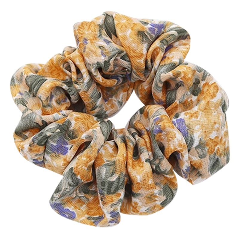 Cabeza de bola de malla de intestino grande banda de pelo de alta calidad de las mujeres Super hadas temprano primavera Cola de Caballo cuerda de pelo simple temperamento banda de goma