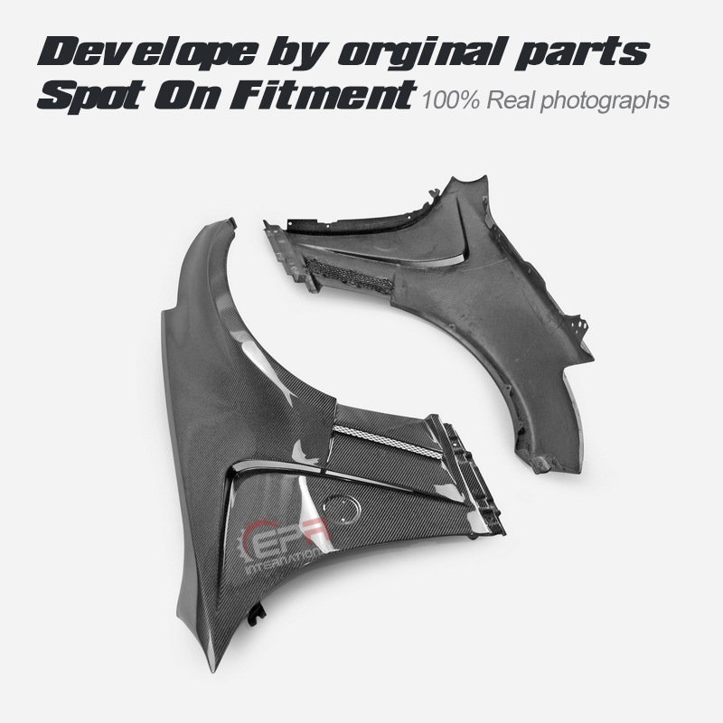 Suitable for Nissan 350Z modification, Demon Z33 carbon fiber front fender, EPA model perforated front fender upgrade