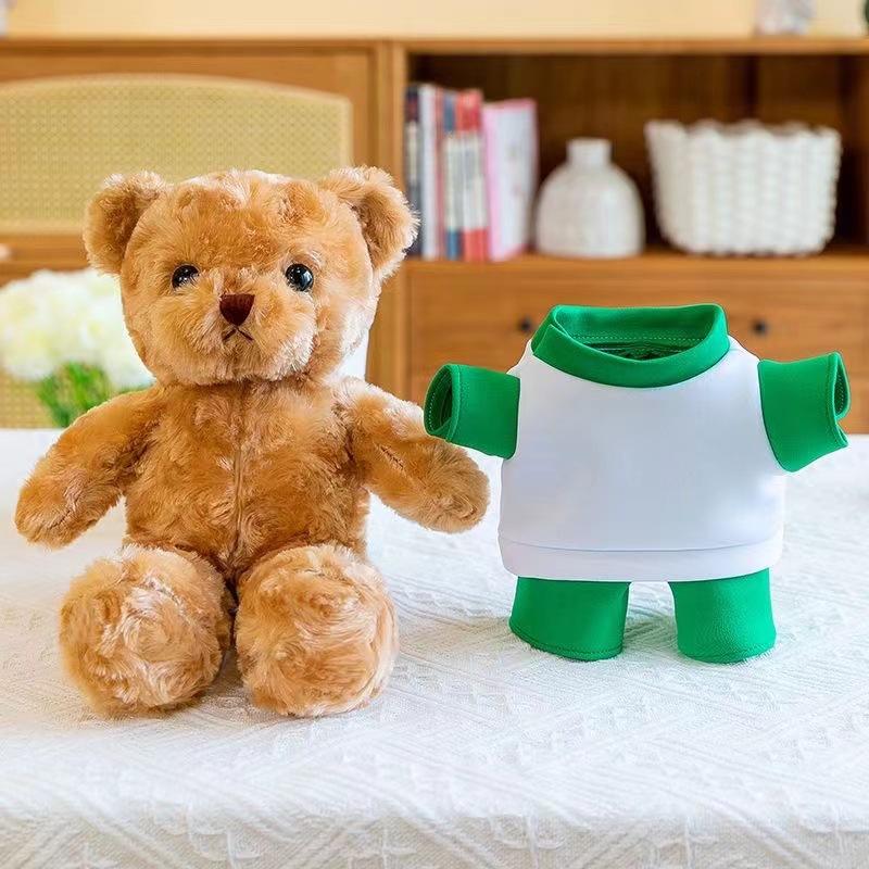 Graduado al por mayor oso muñeca uniformes escolares juguetes de peluche oso regalos de muñecas de peluche impresa logotipo escolar