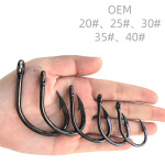 外贸跨境大物钩深海巨物钩管付钩歪嘴大号鱼钩石斑龙趸龙胆钩鱼钩