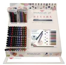 新款 日本zebra斑马软笔brush 彩色书法笔WF9软头小楷秀丽笔 架装