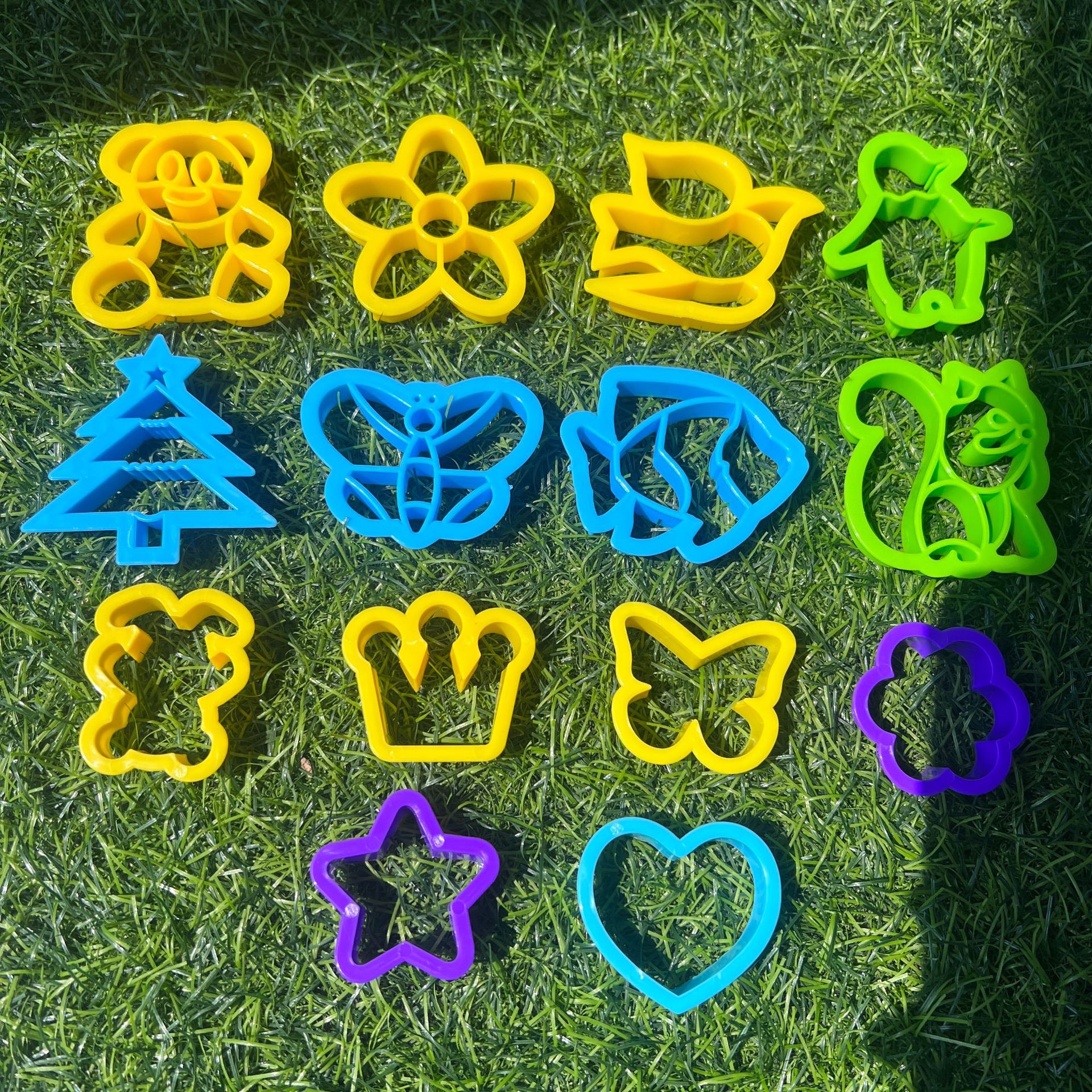 Amazon Cruz-Espejo de suministro de arcilla de color herramientas animales letras y números múltiples estudiantes de la escuela primaria clase hecha a mano molde de plastilina