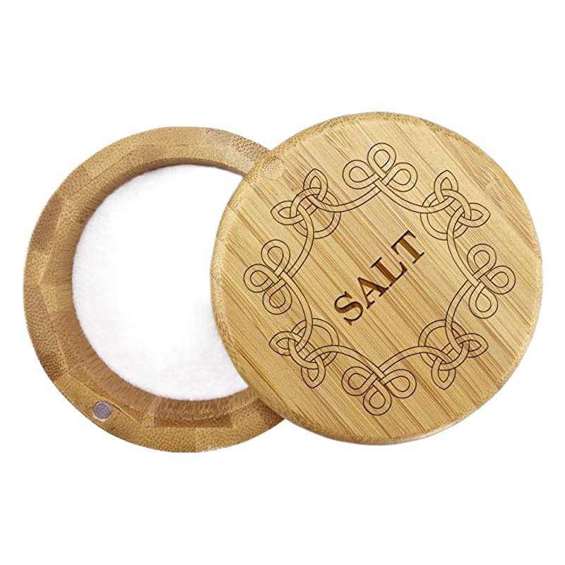 Amazon bambú sal tarro cocina suministros condimento tarro botella láser cruz-frontera giratoria condimento tarro especia rack