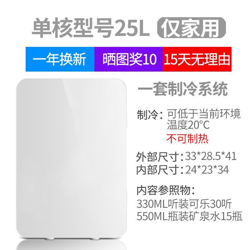 迷你小冰箱家用寝室学生宿舍车家两用小型化妆品冷藏制冷车载冰箱|undefined