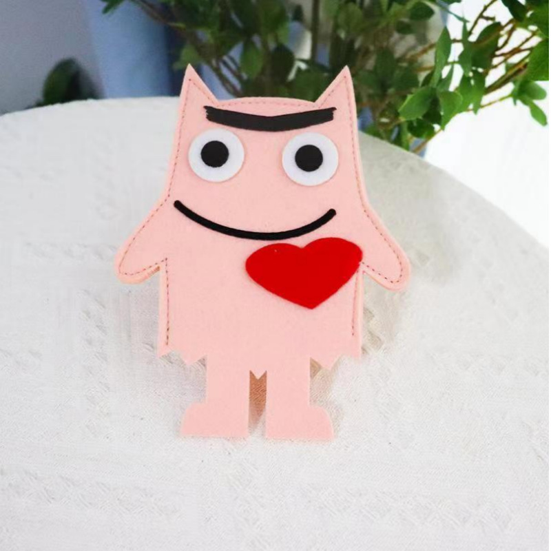 私の感情的な小さなモンスター手人形おもちゃ子供 DIY 不織布フェルト絵本教材子供の教育早期教育|undefined