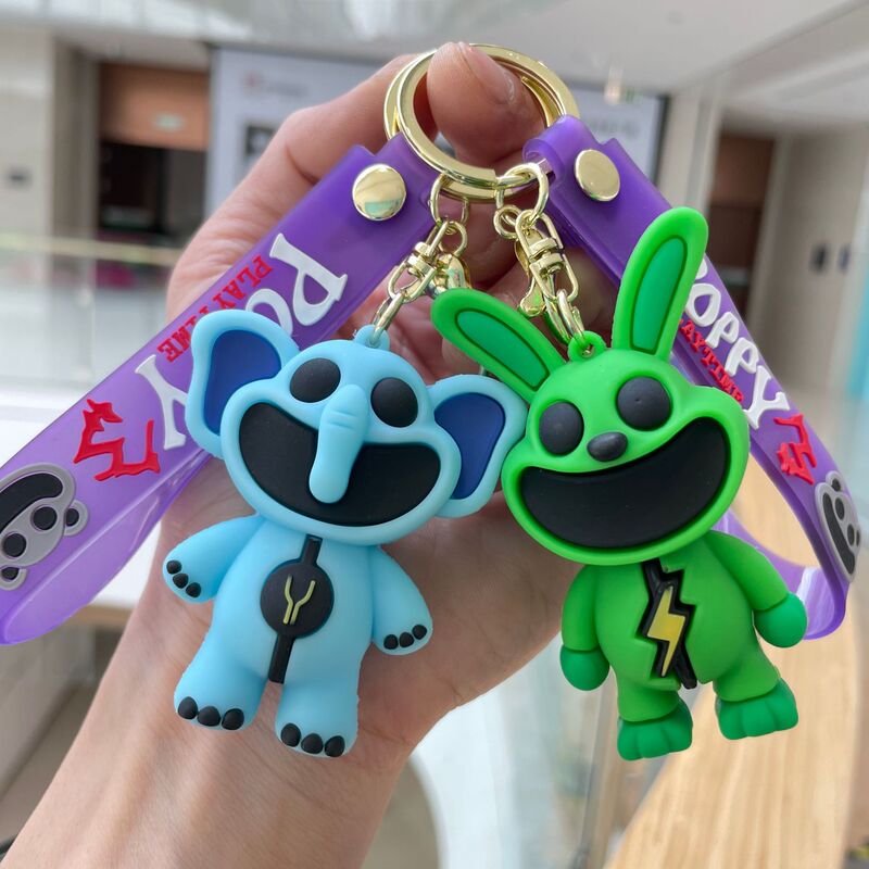 Cross-border smiling small animal Bobby keychain smiling critters peripheral pendant cartoon doll