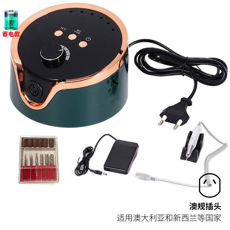 Pulitzador de uñas transfronterizas, pulitador de uñas conveniente de carga, pulitador de uñas profesional de eliminación de piel muerta 45000RPM