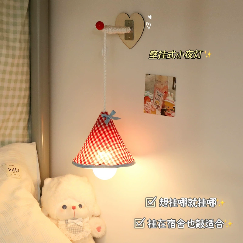 Настенный ночник для общежития, спальни, прикроватная настольная лампа, светильник для сна, 2025, новый подарок на день рождения, женская атмосфера, декоративный светильник