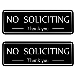 Cross-border U.S. ban on soliciting black ban on separate ringing bell signs warning signs self-adhesive acrylic printing