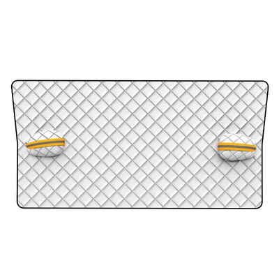 Car snow shield: protection, front windshield, warm car