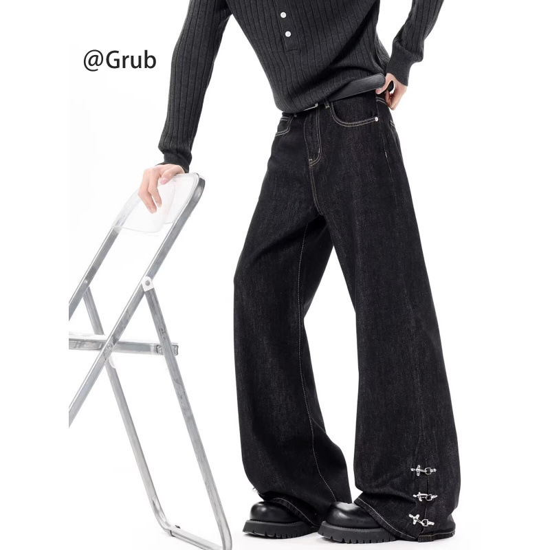 Dark Blue Jeans for Women, Autumn/Winter 2026 New High-Waisted Petite Straight Wide-Leg Floor-Length Pants for Women