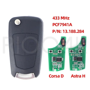 Opel avtomobil açarı üçün PCF7941/46 Corsa D/Astra H/ 433Mhz