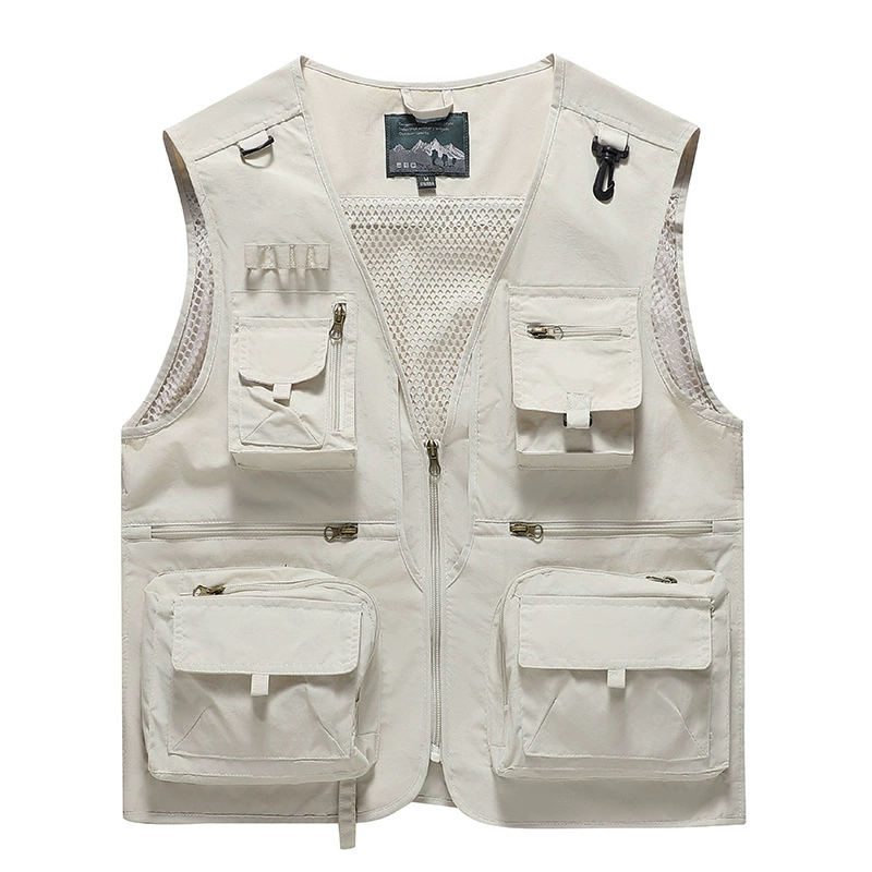 Весенний и осенний новый сетчатый быстросохненный жилет мужской повседневный