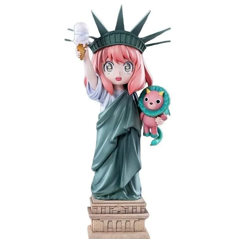 GK-фигурка Spy Family Anya «Liberty Goddess», 19 см, настольная аниме-статуэтка, подарок