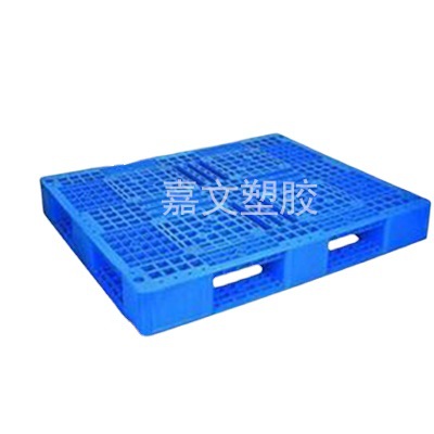 东莞深圳周转田字型蓝色塑胶卡板托盘带挂钩立体仓库货架塑料托盘