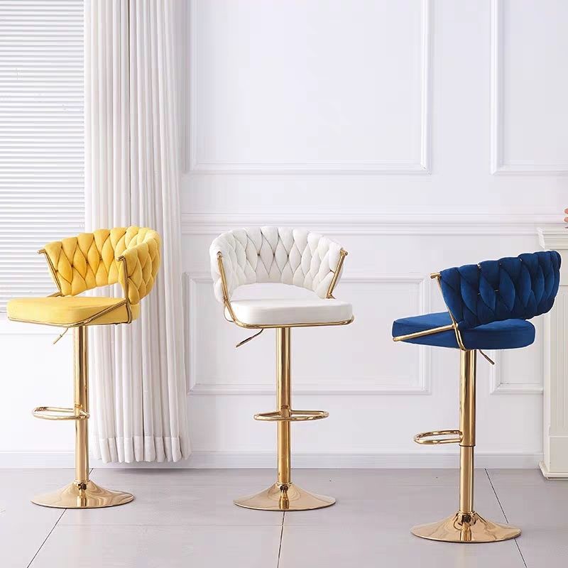 Silla de bar moderna y simple, silla giratoria de cajero, silla de recepción elevada, silla de bar elevable, taburetes altos image 2