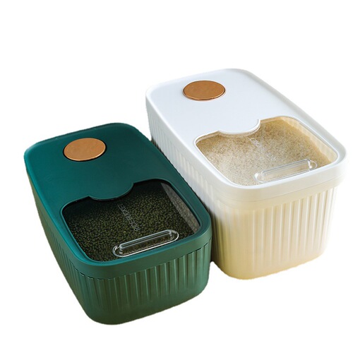 Light luxury kitchen household insect-proof and moisture-proof sealed large-capacity storage tank flour miscellaneous grains rice rice box