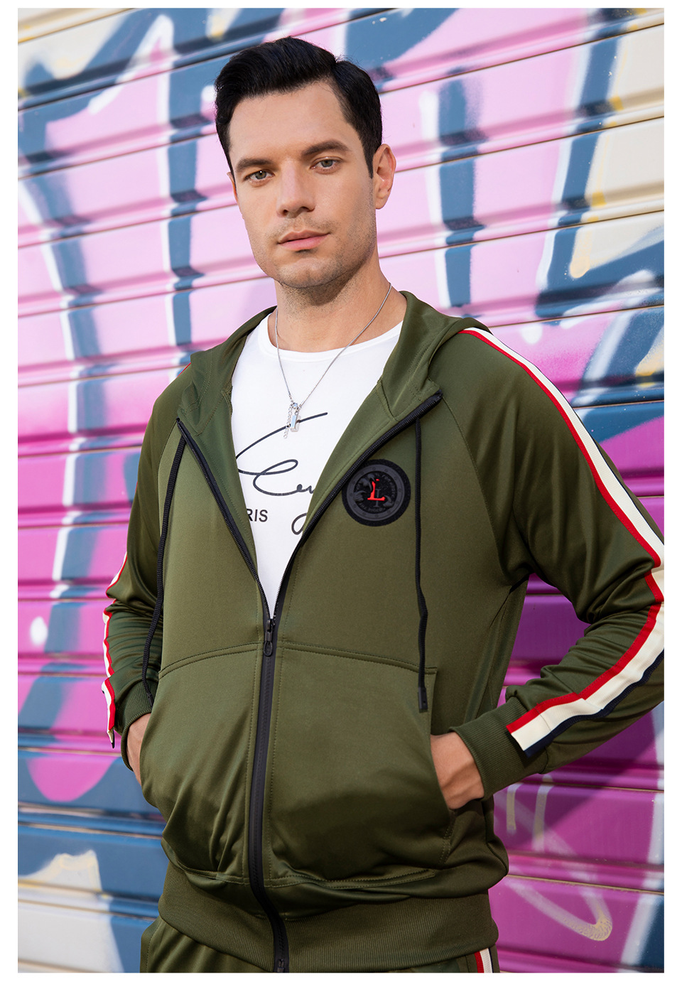 nouveau costume de pull à capuche polyvalent décontracté de sport pour hommes grande taille cardigan rétro_voghion.com