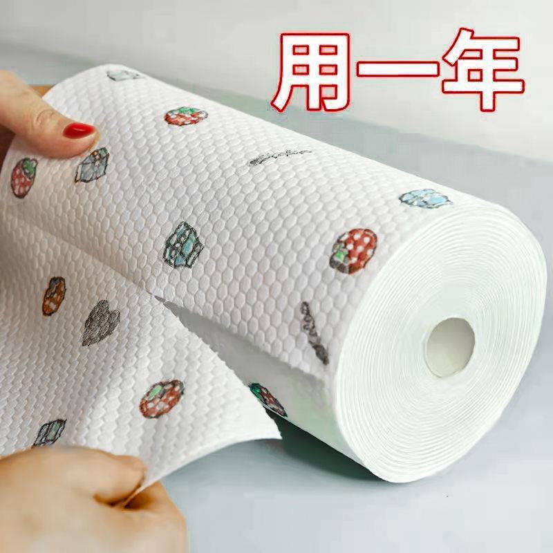 Household Kitchen Paper Oil-Absorbing and Water-Absorbing Paper, Wet Edible Strong Oil-Removing Hand Towel, Lazy Rag, Dry Towel, Dual-Purpose
