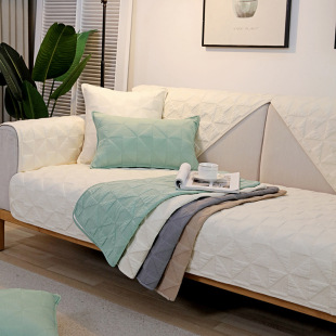 Nordic sofa cushion four seasons universal pure cotton non-slip cushion simple modern summer cover cloth leather sofa cover towel