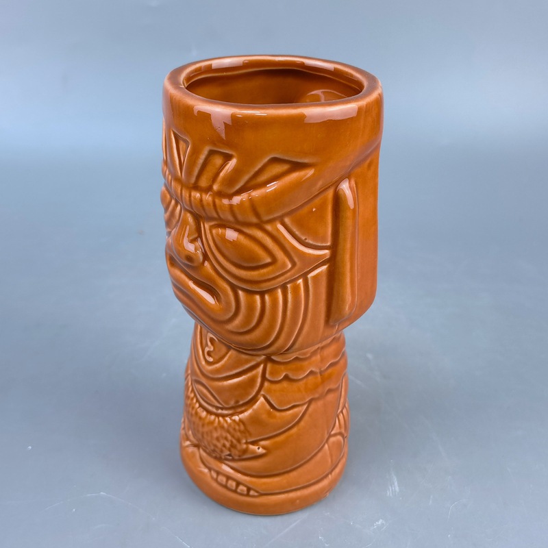 Cerámica relieve tótem taza cara taza tequila taza taza de cóctel taza de vino taza de cerveza