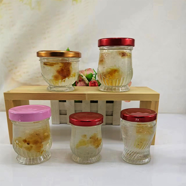 新款耐高温燕窝瓶鲜炖花胶桃胶分装玻璃瓶密封瓶子批发