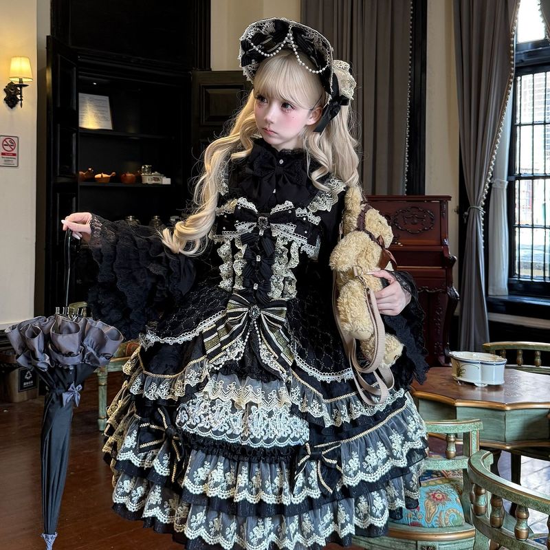 Lolita洋装doll感jsk吊带连衣裙夏季|undefined