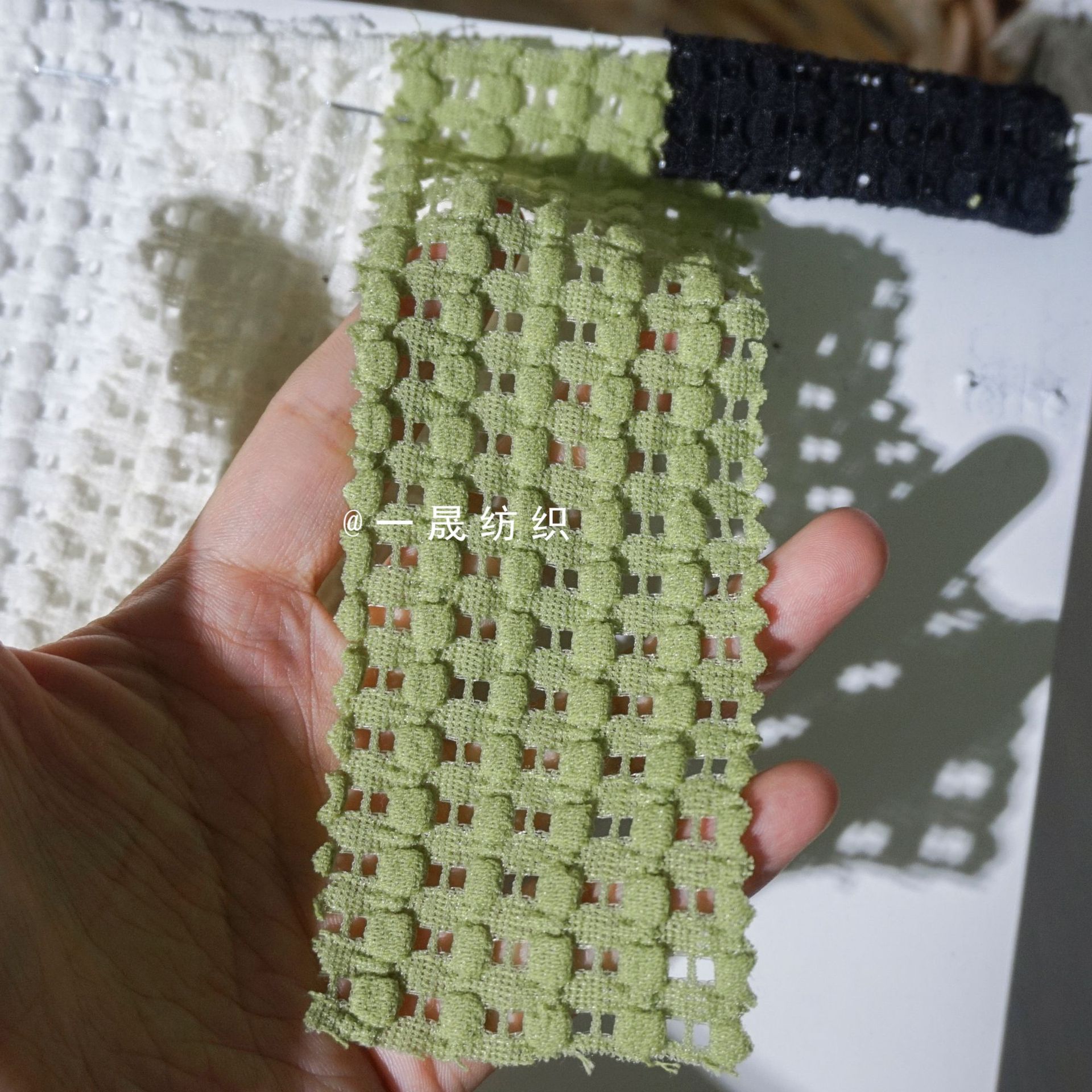 豆豆立体颗粒感锦棉弹力蕾丝布料打底衫毛衫内搭女装童装毛衣面料