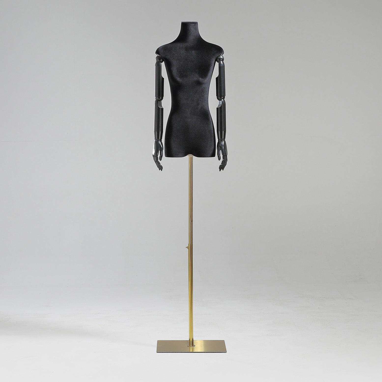 Modelo de tienda de ropa estante de exhibición de terciopelo pecho plano cuerpo plano ropa de mujer modelo de busto accesorios ventana estante modelo de plataforma image 31