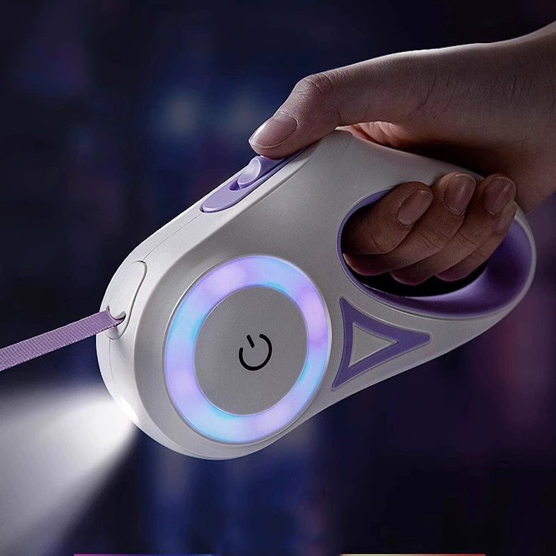 Новая светящаяся собачья веревка для домашних животных тяговая веревка автоматическая выдвижная собачья веревка собачья цепочка собачья веревка собачья веревка