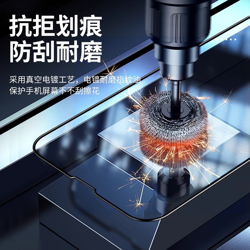 La película templada Apple 16promax es adecuada para la película del teléfono móvil a prueba de polvo 16 iPhone15pro HD 14 película antivisera 13