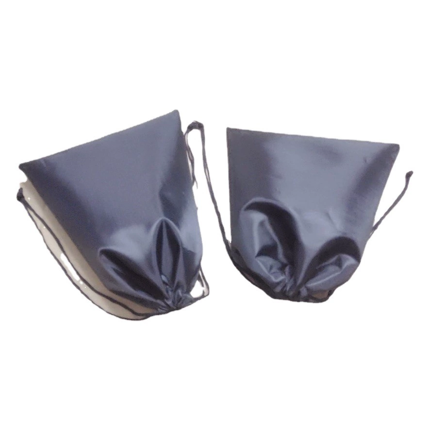 Карманная сумка из полиэстера 210D, однотонная сумка на шнурке с пустым вырезом в наличии, сумка для упаковки продукта