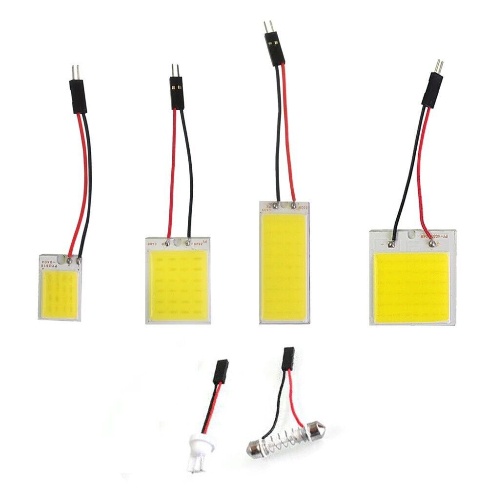 汽车LED车顶灯 房灯COB 16 24 36 48SMD T10双尖头后尾箱COB灯板