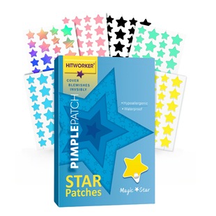 Cross-Border Exclusive Multi-Color Star Acne Patches, Multi-Specification Colorful Star Acne Patches, Invisible and Breathable 168Pcs