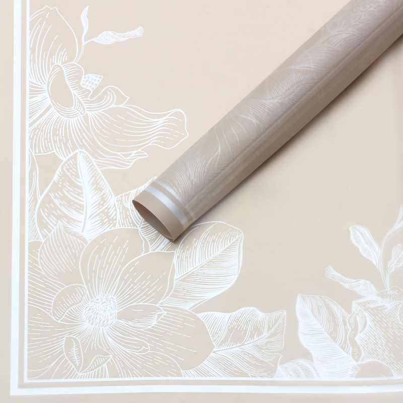Huaxi magnolia gelatina película de papel de embalaje de flores película de plástico impermeable OPP ramo de flores materiales de flor