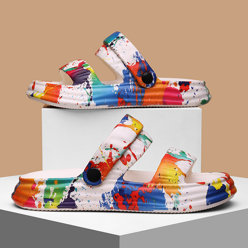 Zapatillas EVA de verano 2025 nuevas zapatillas de playa antideslizantes y resistentes al desgaste para hombres y mujeres