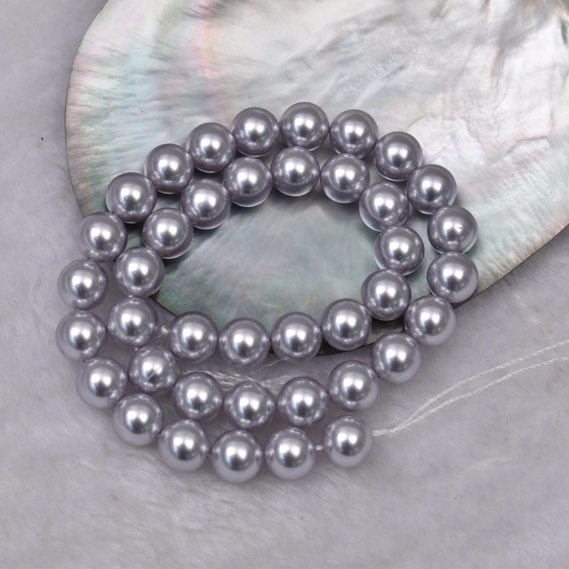 蝶貝模造真珠散珠DIYネックレス手作りジュエリーアクセサリー直穴カラフルパール原材料卸売ガラス