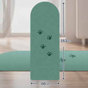 5mm semicircle yoga mat PU natural rubber silk fitness sports shaping sweat-absorbing non-slip wear-resistant slimming mat