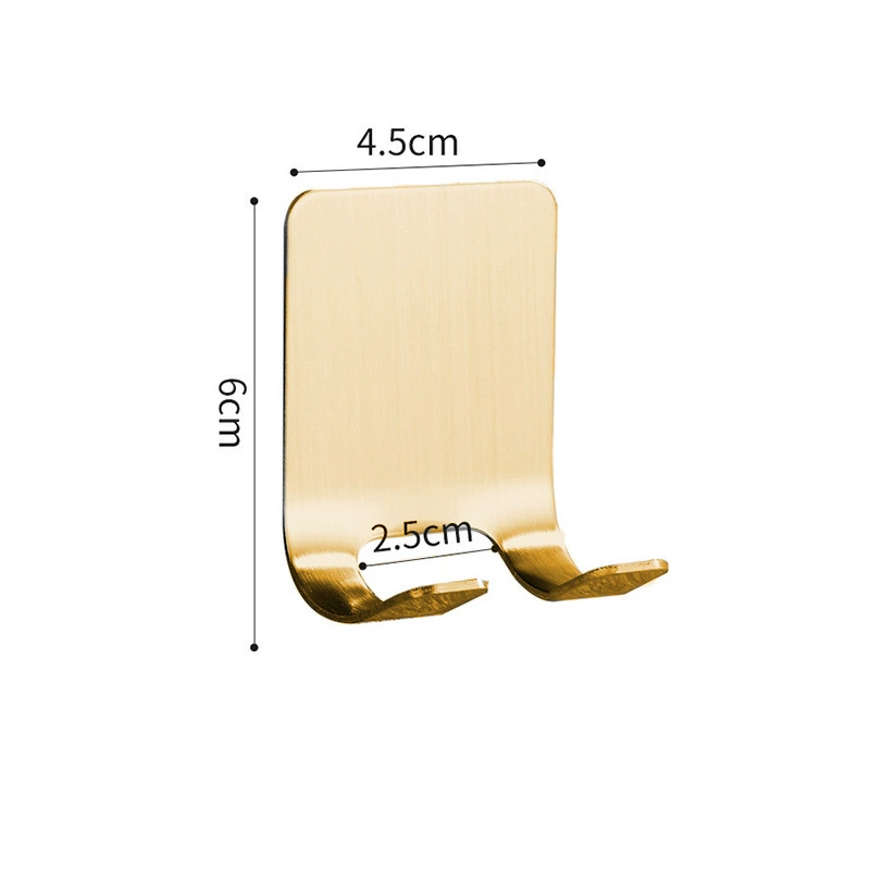 Stainless Steel Razor Holder, Self-Adhesive No-Trace Hook, 304 Options, Wall-Mounted