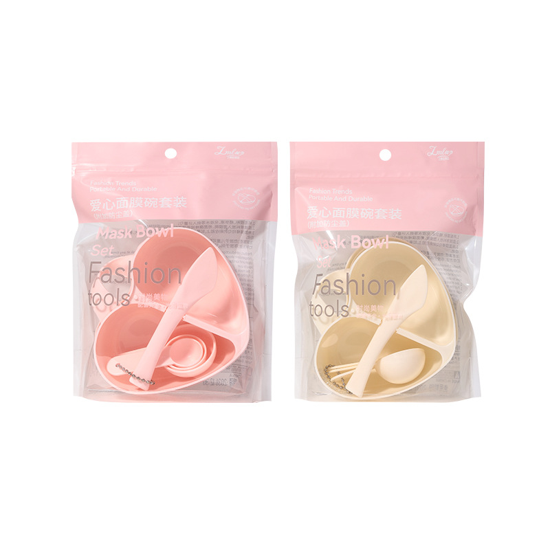 Juego de tazones para mascarillas faciales LMLTOP, colección DIY de seis piezas, tazón para mascarillas, espátula para mascarillas, juego de herramientas para mezclar mascarillas