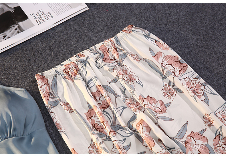 Women's Pastoral Leaves Polyester Printing Pants Sets display picture 14