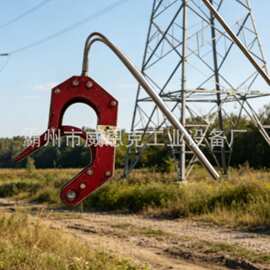 自锁式无人机挂线成套挂具 架空地线高空跨距挂线施工器具