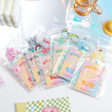 三丽欧镭射应援卡套pvc透明防水小卡包公交卡身份证银行卡配件包