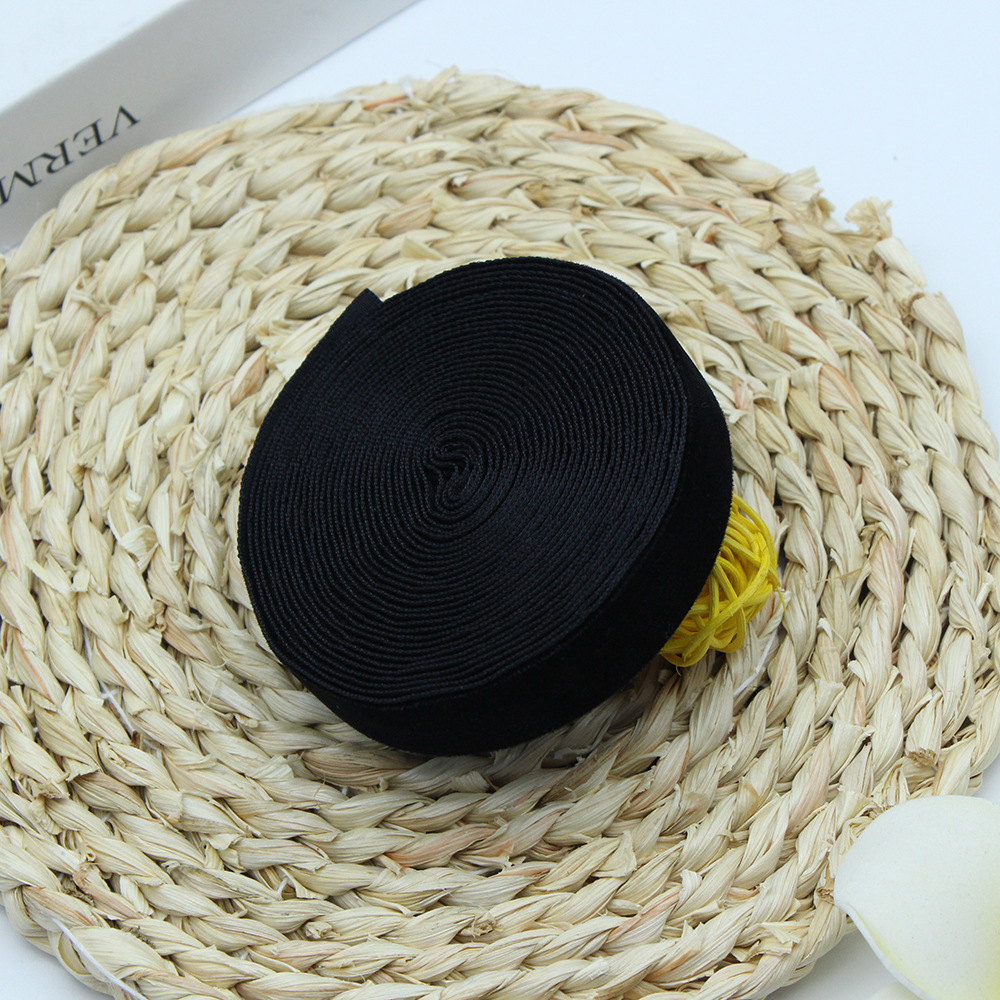 2cm unilateral banda de flocado ropa hecha a mano DIY accesorios, regalo de pastel embalaje de seda de terciopelo