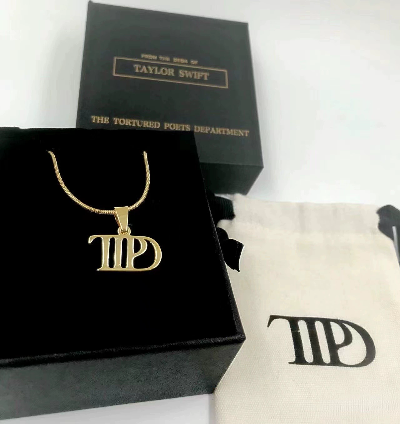 Набор браслет и ожерелье Taylor Swift TTPD, премиальный подвес, несколько размеров
