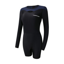 冷元素泳衣女连体性感2024新款度假温泉遮肉保守泳装防晒冲浪长袖